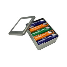 Frys Chocolate Cream Bars x 18 Orange, Peppermint, and Original Mint Flavour Bundle with TinTastic Silver Refillable Tin