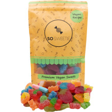 SoSweetie VEGAN Sweets Premium Pick and Mix Sweets in a resealable pouch