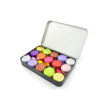 Luxury Vegan Dark Chocolate Fondant Creams - 30 Chocolate Creams, 10 Assorted Flavours in Reusable Gift Tin - Gluten Free and Dairy Free Chocolate