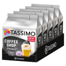 Tassimo Coffee Shop Selections Chai Latte Coffee Pods x8 (Pack of 5, Total 40 Drinks)