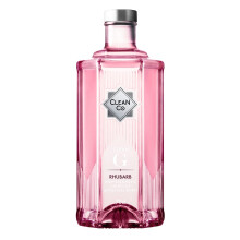 CleanCo | Clean G Rhubarb | Non Alcoholic Gin Alternative 0.4% ABV | Rhubarb Flavouring | Clean Gin | Low Carb & Diet Friendly | 70cl Bottle | Non