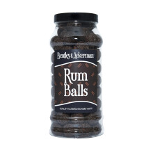 Rum Balls - (600g) Original Retro Chocolate Rum Balls in a Gift Jar By Bentley & Ackerman's Sweet Shop.