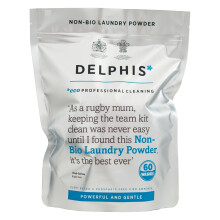 DELPHISECO Eco Non-Bio Washing Powder Pouch | 60 Washes | Eco-friendly Washing Powder | Sensitive Skin Laundry Detergent