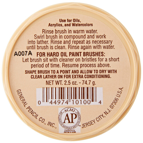 Masters The 2.5oz Brush Cleaner,Transparent 2
