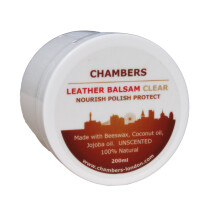 Chambers Leather Natural Balsam Conditioner and Restorer 200ml Suitable for All Smooth Leather, Perfect for Aniline Leather Sofas