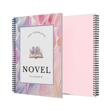 Novel Planner A5 Writing Organizer 8.27 x 5.51 Inch Undated Daily Task Management and Fiction Program Structure for Authors