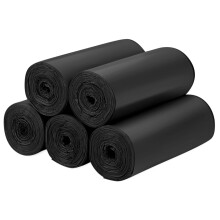Biodegradable bin bags 100PCS, 20L small Bin Liner for Countertop Bin.Aievrgad 5.2 Gallon Trash/Garbage/rubbish Bags, 100% Recycled,Thick,