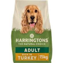 Harringtons Complete Dry Adult Dog Food Turkey & Veg 15 kg - Made with All Natural Ingredients, Packaging may vary