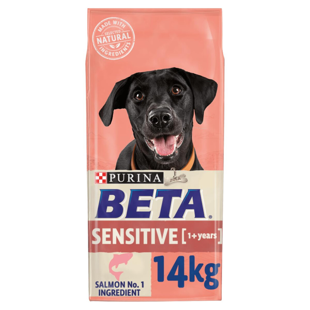New Purina Beta Sensitive Dog &Rice 14Kg N3xb Salmon 12530962