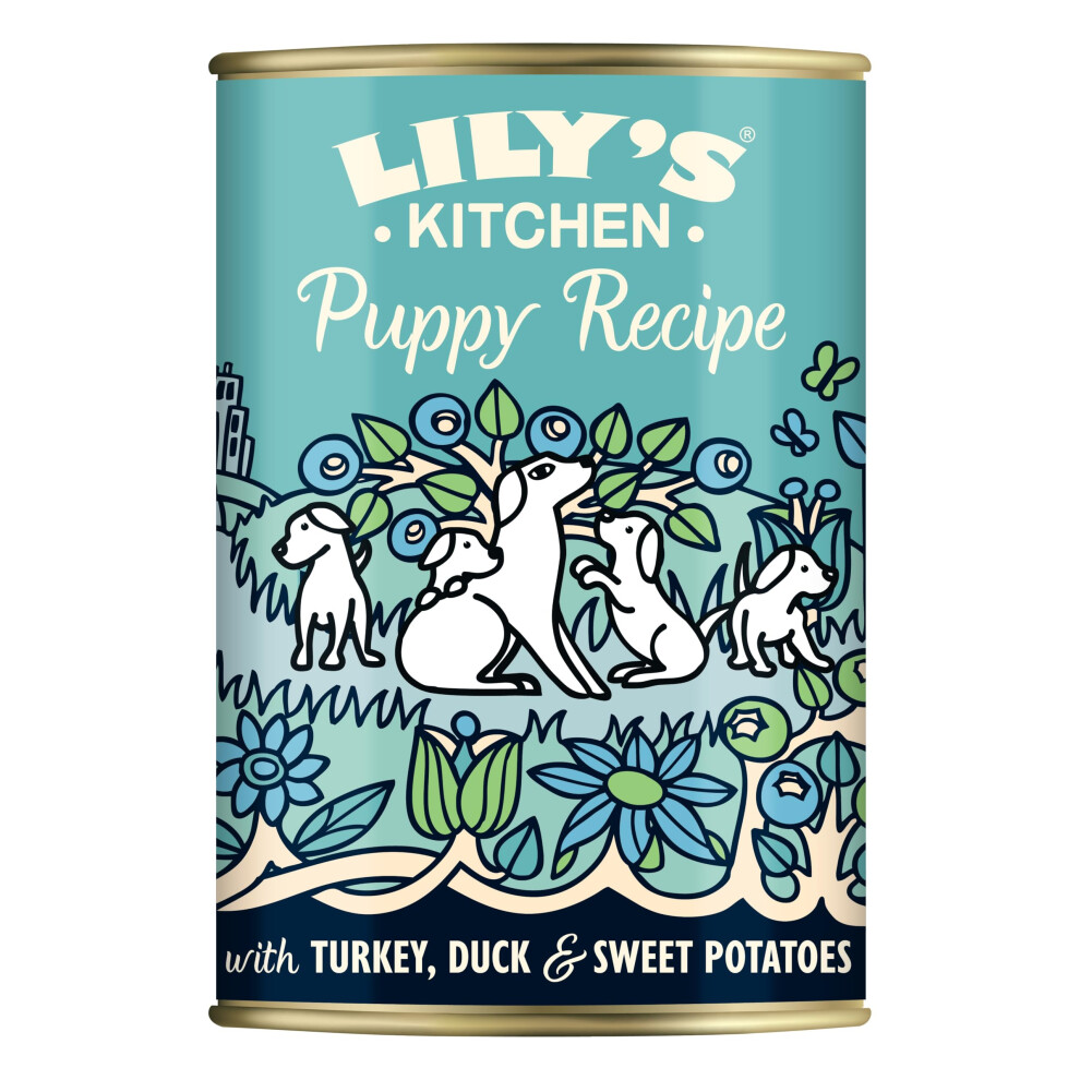 Lily's Kitchen Puppy Recipe With Turkey Wet Dog Food (6 X 400 G) Grain