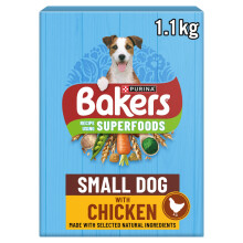 BAKERS Small Dog Chicken Dry Dog Food 1.1kg (Pack of 5)
