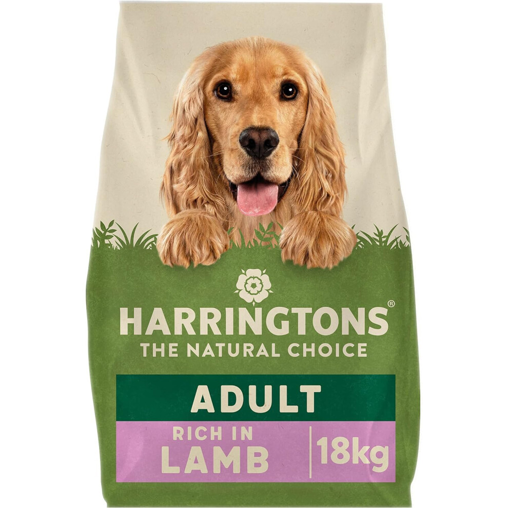 Harringtons Complete Dry Adult Dog Food Lamb & Rice 18Kg - Made With All Natural Ingredients