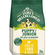 James Wellbeloved Dog Puppy Hypoallergenic Dry Food Lamb and Rice 2 kg