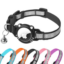 Ytanest Airtag Cat Collar, Reflective Air Tag Cat Collar with Apple Air Tag Holder, Breakaway Tracker Gps Collar for Small Cats, Kittens and Puppies,