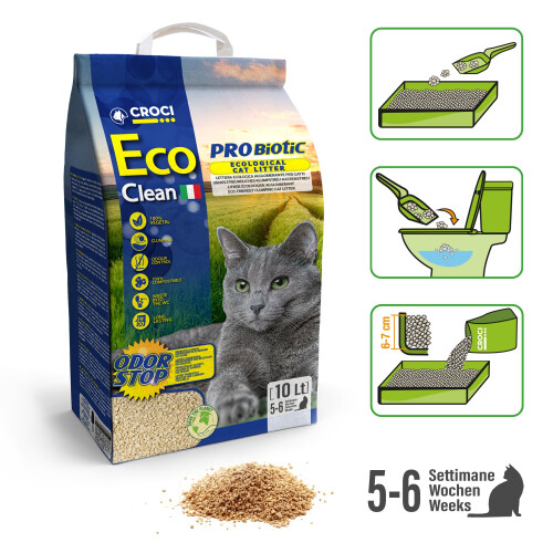 Croci Cat Litter Eco Clean Probiotic, 3.8 kg 2