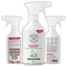 Cat Litter Tray Deodoriser 500ml | Cruelty Free Fast Acting Formula | Neutralizes Bad Odour | Antibacterial And Antifungal | Natural Enzymes | Bonds