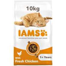 Iams Vitality Adult Cat Food With Fresh Chicken - 10kg