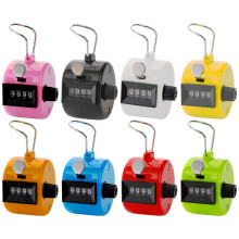 Tebery Pack of 8 Color Hand Tally Counter 4 Digit Mechanical Palm Click Counter Count Clicker Assorted Color Hand Held Counter Clicker for