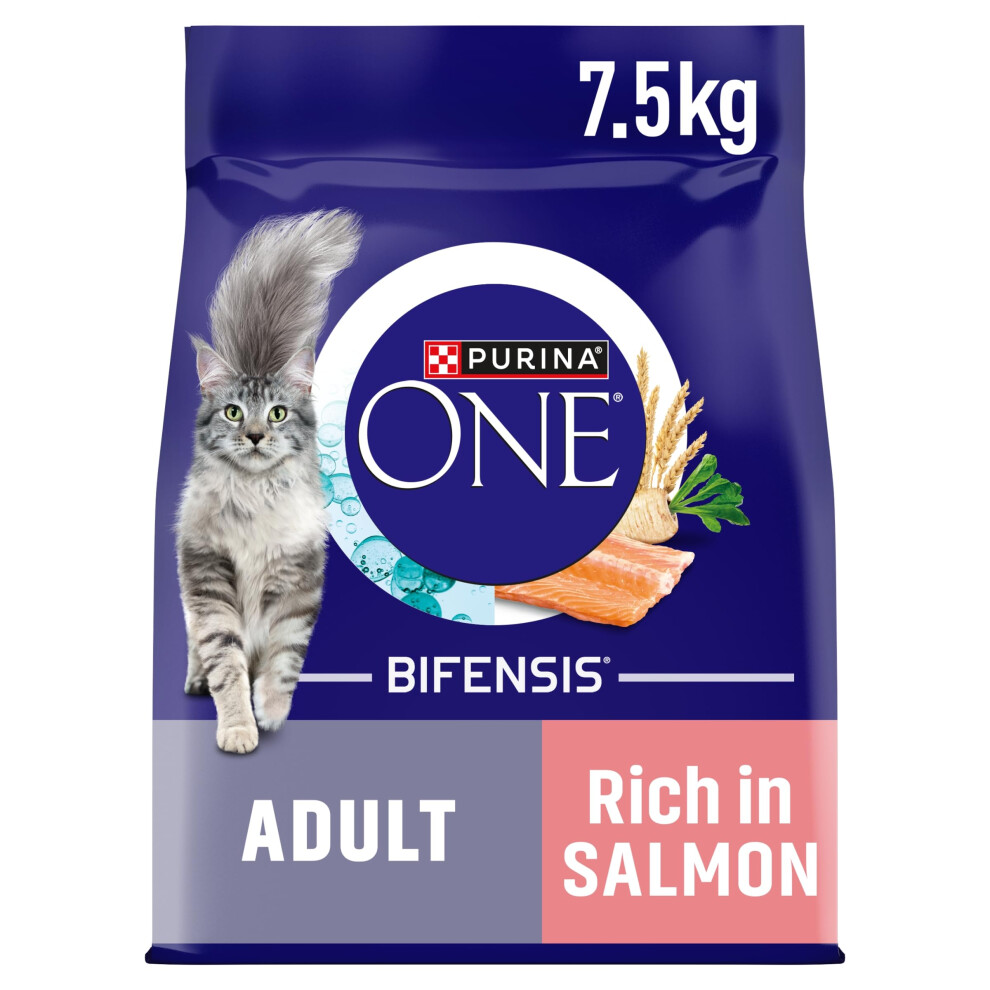 Purina One Dry Cat Food 7.5Kg Salmon