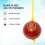 Mozi Sports String Cricket Balls ? Develop Hand-Eye Coordination Leather Hanging Ball for Practice 5