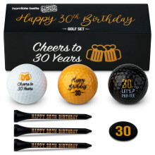 Horrible Balls Golf Birthday Gift Sets - 40th 50th 60th 70th - Perfect Novelty Golfing Present For Him or Her (30th Birthday)