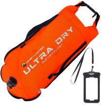 Swim Buoy Tow Float Highly Visible Swimming Float Dry Bag with Adjustable Waist Belt, Carry Strap, Waterproof Phone case for Open Water, Water Sports,