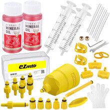 Yiezio Hydraulic Brake Bleed Kit for SHIMANO,TEKTRO, MAGURA and Other Mineral Oil Brake Systems, Brake Fluid Change Hydraulic Kits, Including High