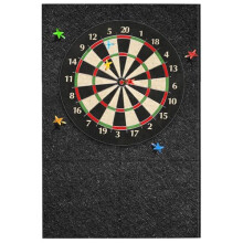 KEAGAN Dart Board Wall Protector Felt Dartboard Wall Protection Self-Adhesive Spliced Wall Surround Board Dart Board Backing Felt Wall Tiles Cork Dart