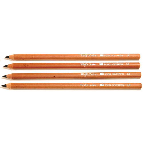 Wolff's Carbon Pencil Set, Black, 4 Count (Pack of 1) 1