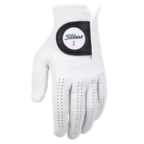 TITLEIST Players Glove Men's, White, M/L 1