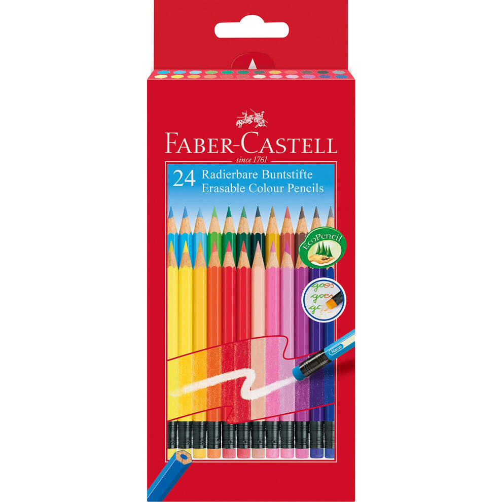 Faber-Castell Erasable Colour Pencils - Set Of 24