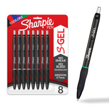 Sharpie S-Gel, Gel Pens, Medium Point (0.7mm), Assorted Colors, 8 Count
