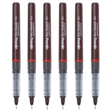 rOtring Tikky Graphic Fineliner Drawing Pen 0.4mm - Black Ink - Pack of 6