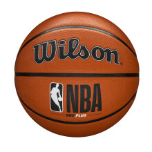 Wilson Basketball, NBA DRV Plus Model, Outdoor, Rubber, Size: 7, Brown