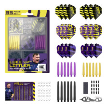 TARGET Darts Luke Littler Dart Accessories Set | The Nuke 85 Piece Darts Kit, Including Dart Flights & Protectors, Shafts, Flight Protectors, Multi