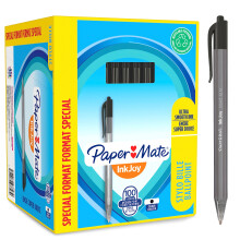 Paper Mate InkJoy 100RT Retractable Ballpoint Pens | Medium Point (1.0mm) | Black | 100 Count