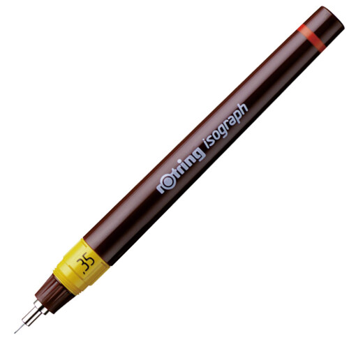 rOtring Isograph Technical Drawing Pen | 0.35 mm | Refillable Fineliner Pen
