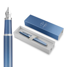 Parker IM Writing Rituals Fountain Pen | Peaceful Blue Finish with Gradient & Chrome Trims | Medium Nib | Blue Ink | Gift Box