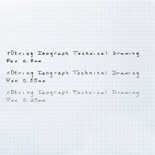 rOtring Isograph Technical Drawing Pen | 0.35 mm | Refillable Fineliner Pen 2
