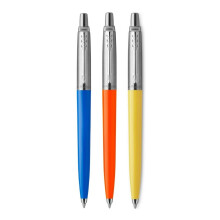 Parker Jotter Originals Ballpoint Pens | Retro Collection | Blue, Orange & Yellow Barrels | Blue Ink | Set of 3 | Gift Boxed