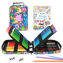 H & B Colouring Pencils 72Pcs Oil Based Coloured Pencils with Colouring Book Colouring Pencils Set for Adults Artists Beginners(72KT)