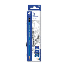 STAEDTLER 100-4B Mars Lumograph Graphite Pencils for Drawing & Sketching - 4B (Box of 12)