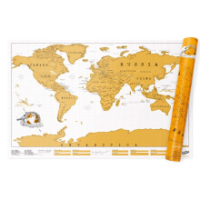 Luckies of London | Scratch Off World Map Original | Travel Map To Track Travels | World Wall Art For Office Decor | Scratch Art For Adults | Travel