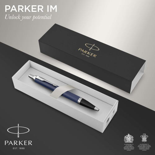 Parker Parker IM Ballpoint Pen | Matte Blue | Medium Point Blue Ink | Gift Box 1
