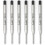 Parker Parker Ballpoint Pen Refills | Medium Point | Black QUINKflow Ink | 6 Count Value Pack 1