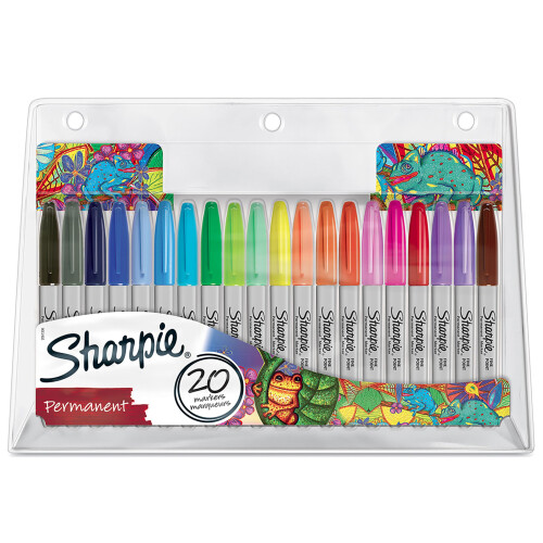 Sharpie Sharpie Permanent Marker Set | Exclusive Colour Assortment | Fine Point | 20 Count