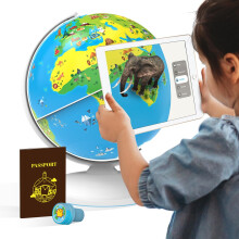 PlayShifu Educational Globe for Kids, Orboot Earth (Globe + App) Interactive AR World Globe, 400 Wonders, 1000+ Facts, STEM Toy Gifts for Kids 4-10