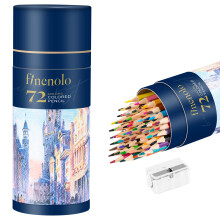 Finenolo Colored Pencils, 72 Colors, Soft, Highly-Pigmented, Wax-Based Core Pencil Crayons, Art Supplies For Adults & Teens