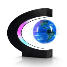 Dracarys Magnetic Levitation Floating Globe, Levitating C Shape with LED Lights Touch Control for Educational Home Office Decor, Anniversary Creative