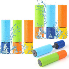 SULOLI Foam Water Pistol,6PCS Super Fun Water Guns for Kids, Water Blaster Summer Swimming Pool Toy, Water Squirter Shooter Water Fighting Toy for